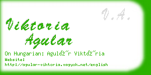 viktoria agular business card